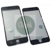 Стекло для переклейки дисплея Apple iPhone 8 Plus c рамкой и OCA пленкой, Черное Стекло для переклейки дисплея Apple iPhone 8 Plus c рамкой и OCA пленкой, Черное