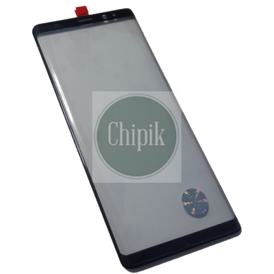 Стекло для переклейки дисплея Samsung N950, Galaxy Note 8 c OCA, Черное