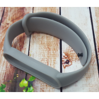 Ремешок для фитнес-бреслета Xiaomi Mi Band 5, Mi Band 6, серый