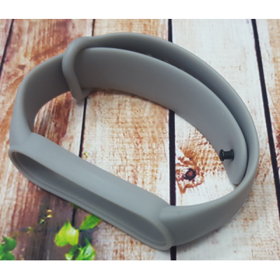 Ремешок для фитнес-бреслета Xiaomi Mi Band 5, Mi Band 6, серый