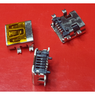 Разъем заряда для GPS навигаторов Azimuth, COYOTE, Cyclone, NAVITEL (5pin) miniUSB, mini-USB, rev 4