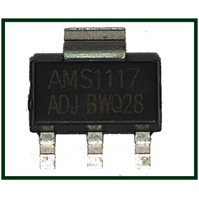 Микросхема AMS1117 ADJ, 1.2v-12v, 0.8A, SOT-223