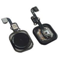 Кнопка Home iPhone 6, 6 Plus с механизмом, черная