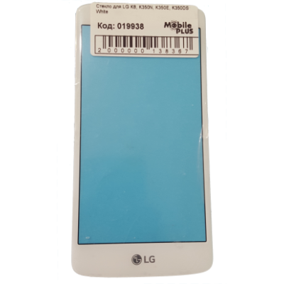 Стекло для переклейки дисплея LG K8, K350N, K350E, K350DS White