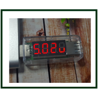 Тестер USB напряжения (USB Charger Doctor) прозрачный, прямой Тестер USB напряжения (USB Charger Doctor) прозрачный, прямой