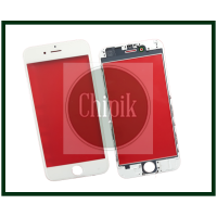 Стекло для переклейки дисплея Apple iPhone 6 c пластиковой рамкой и OCA пленкой, Белое Стекло для переклейки дисплея Apple iPhone 6 c пластиковой рамкой и OCA пленкой, Белое