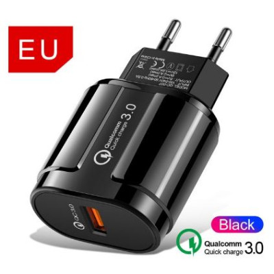 Сетевое зарядное устройство Chipik QC3.0, black