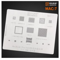 Трафарет BGA AMAOE для Apple MacBook, MAC:7, оригинал Трафарет BGA AMAOE для Apple MacBook, MAC:7, оригинал