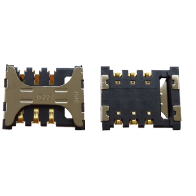 Разъем SIM-карты Samsung G7102, i8552, i9152, i9300i, SM-G355H, G360H, G530H, J100, J200, J500, J700, N920, original (PN:3709-001799)