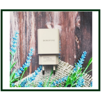 Сетевое зарядное устройство Borofone BA20A 1 USB 2.1A, белое