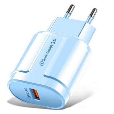 Сетевое зарядное устройство Chipik QC3.0, blue