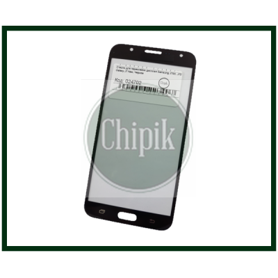 Стекло для переклейки дисплея Samsung J700, J701, Galaxy J7 Neo, Черное