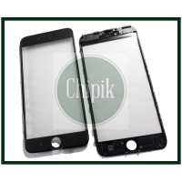 Стекло для переклейки дисплея Apple iPhone 6S Plus c пластиковой рамкой и OCA пленкой, черное Стекло для переклейки дисплея Apple iPhone 6S Plus c пластиковой рамкой и OCA пленкой, черное