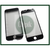 Стекло для переклейки дисплея Apple iPhone 6S c пластиковой рамкой и OCA пленкой, Черное Стекло для переклейки дисплея Apple iPhone 6S c пластиковой рамкой и OCA пленкой, Черное