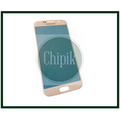 Стекло для переклейки дисплея Samsung G920, Galaxy S6, Белое