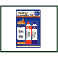 Клей двухкомпонентный, эпоксидный, акриловый 20ml