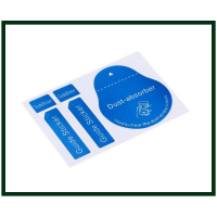 Стикер для удаления пыли при поклейке защитного стекла, DUST ABSORBER BLUE