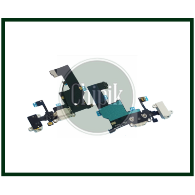 Шлейф с разъемом зарядки и наушников (Charger and HandsFree Flat Cable) iPhone 5, белый Шлейф с разъемом зарядки и наушников (Charger and HandsFree Flat Cable) iPhone 5, белый