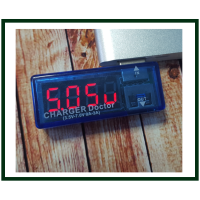 Тестер USB напряжения (USB Charger Doctor) синий, угловой Тестер USB напряжения (USB Charger Doctor) синий, угловой