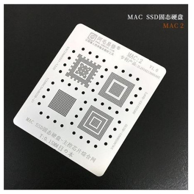 Трафарет BGA AMAOE для Apple MacBook SSD, MAC:2, оригинал