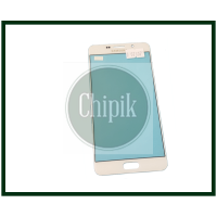 Стекло для переклейки дисплея Samsung A710, Galaxy A7 2016 Белое
