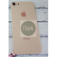 Стекло задней крышки для Apple iPhone 8 с окошком камеры, золотое Стекло задней крышки для Apple iPhone 8 с окошком камеры, золотое
