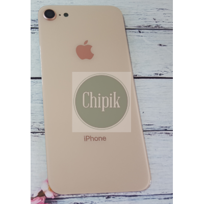 Стекло задней крышки для Apple iPhone 8 с окошком камеры, золотое