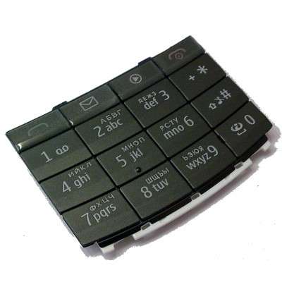 Клавиатура Nokia X3-02 (rus/eng) Black