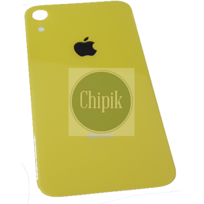 Стекло задней крышки для Apple iPhone XR, 10R, желтое