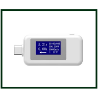 Тестер Type-c. напряжения (Type-c Charger Doctor) KWS-1802C белый, прямой Тестер Type-c. напряжения (Type-c Charger Doctor) KWS-1802C белый, прямой
