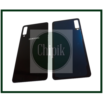 Батарейная крышка для Samsung A750, Galaxy A7 2018, Черная