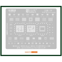 Трафарет BGA AMAOE SAM:19 для Samsung QET7100, MPB02, 77048E, SDR875, BGA153, WCN7851 Трафарет BGA AMAOE SAM:19 для Samsung QET7100, MPB02, 77048E, SDR875, BGA153, WCN7851