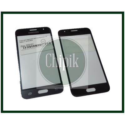 Стекло для переклейки дисплея Samsung J120, Galaxy J1 2016, черное