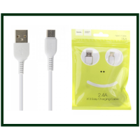 Дата кабель type-c, usb-c Hoco X13, 1m, 2,1А, белый Дата кабель type-c, usb-c Hoco X13, 1m, 2,1А, белый