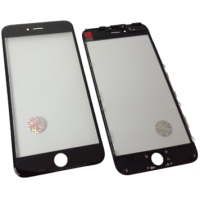 Стекло для переклейки дисплея Apple iPhone 6 Plus c пластиковой рамкой и OCA пленкой, черное Стекло для переклейки дисплея Apple iPhone 6 Plus c пластиковой рамкой и OCA пленкой, черное