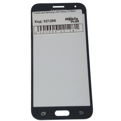 Стекло для переклейки дисплея Samsung J200 Galaxy J2, черное