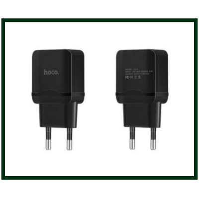Сетевое зарядное устройство Hoco C22A 1 USB 2.4A, черное
