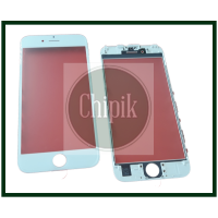 Стекло для переклейки дисплея Apple iPhone 5S c рамкой и OCA пленкой, белое Стекло для переклейки дисплея Apple iPhone 5S c рамкой и OCA пленкой, белое