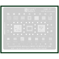 Трафарет BGA AMAOE SAM:17 для Samsung SM8450, Exynos 2200, E9925, S22 Series, SM8450 CPU Трафарет BGA AMAOE SAM:17 для Samsung SM8450, Exynos 2200, E9925, S22 Series, SM8450 CPU