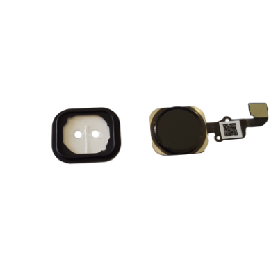 Кнопка Home iPhone 6, 6 Plus с механизмом, черная