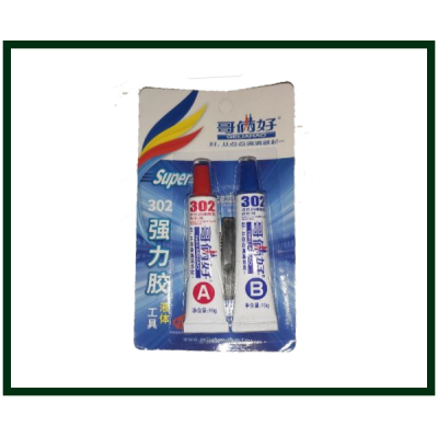 Клей двухкомпонентный, эпоксидный, акриловый Geliahao 302, 20gr