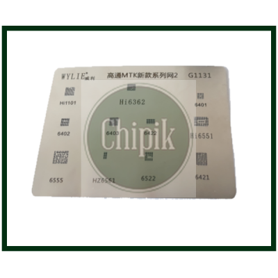 Трафарет BGA (G1131) Hi1101, Hi6362, Hi6551, 6522, 6555