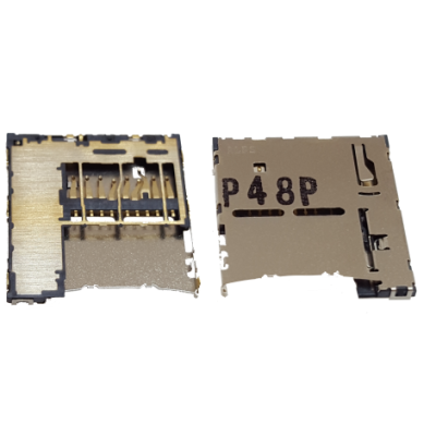 Разъем MicroSD Samsung S7272, S7275, SM-G130, original (PN:3709-001810)