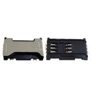 Разъем SIM-карты Samsung C6712, S7562, original (PN:3709-001685)