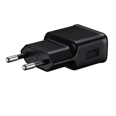 Сетевое зарядное устройство USB EP-TA12EWB (5V 2A, 9V 1,67A), черное, no logo