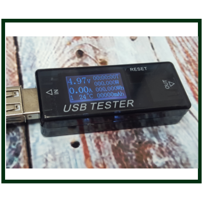 Тестер USB напряжения (USB Charger Doctor) KWS-MX17 черный, прямой