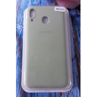 Чехол для Samsung M205, Galaxy M20 силиконовый с мягким внутренним покрытием, оливковый