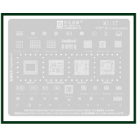 Трафарет BGA AMAOE MI:17 для BQ25980, VC7643, MT6359, MT6365, MT6877V, MT6833V, оригинал