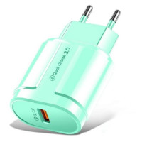Сетевое зарядное устройство Chipik QC3.0, green Сетевое зарядное устройство Chipik QC3.0, green