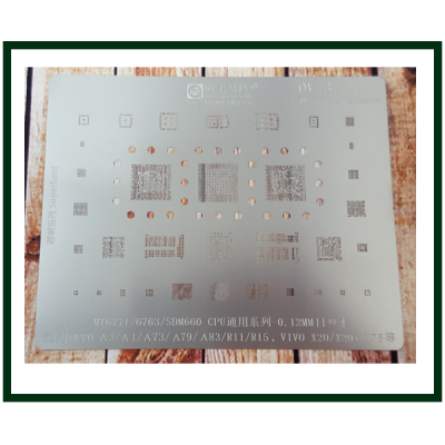 Трафарет BGA AMAOE OV:3 для MT6771, 6763, SDM660, OPPO A3, A73, A79, A83, R11, Vivo X20, Y75, оригинал